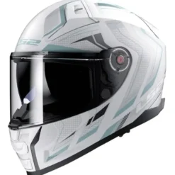 Casco Integrale Ls2 FF811 Vector II Alizer Bianco Grigio Opaco