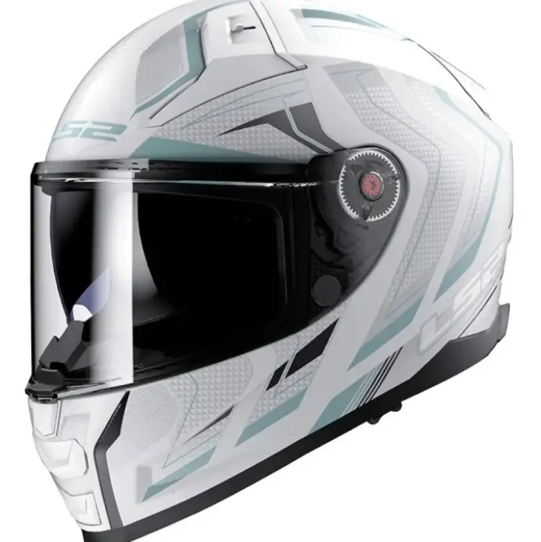 Casco Integrale Ls2 FF811 Vector II Alizer Bianco Grigio Opaco
