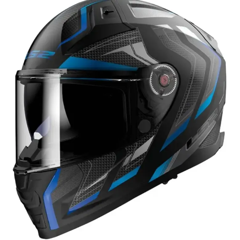 Casco Integrale Ls2 FF811 Vector II Alizer Nero Blu Opaco