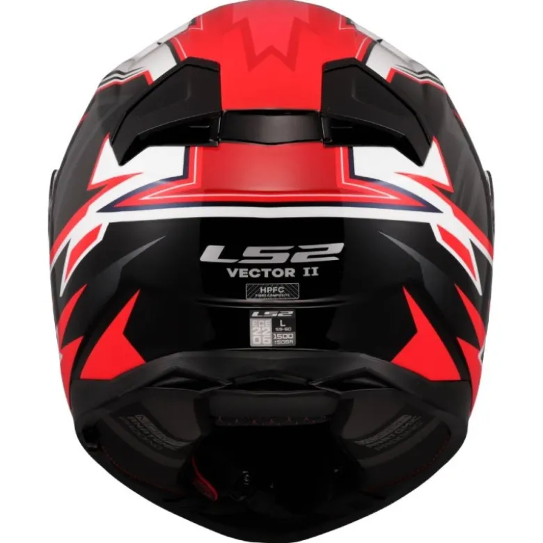 Casco Integrale Ls2 FF811 Vector II Buntri Nero Rosso