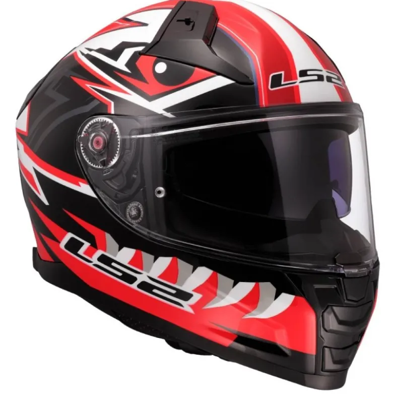 Casco Integrale Ls2 FF811 Vector II Buntri Nero Rosso