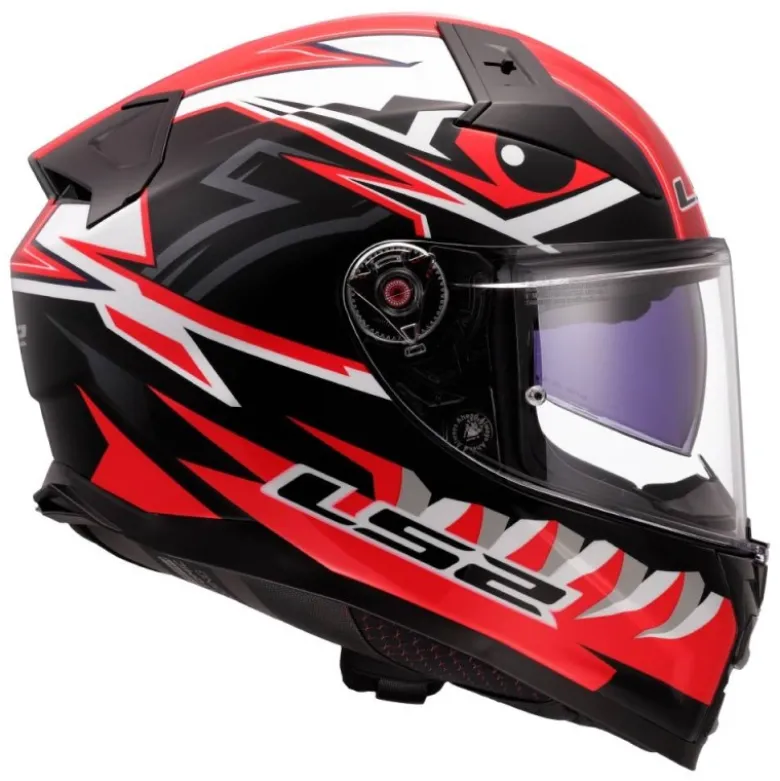 Casco Integrale Ls2 FF811 Vector II Buntri Nero Rosso
