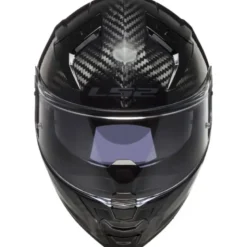 Casco Integrale Ls2 FF811 Vector II Carbon Solid Nero Lucido