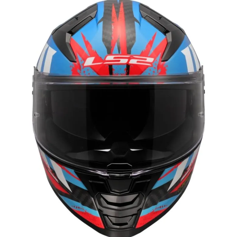 Casco Integrale Ls2 FF811 Vector II Carbon Tantic Rosso Blu