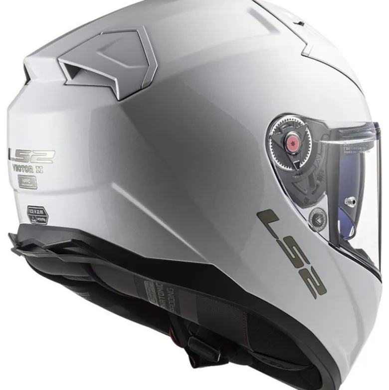 Casco Integrale Ls2 FF811 Vector II Solid Bianco Lucido