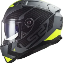 Casco Integrale Ls2 FF811 Vector II Splitter Titanio Giallo Alta Visibilità