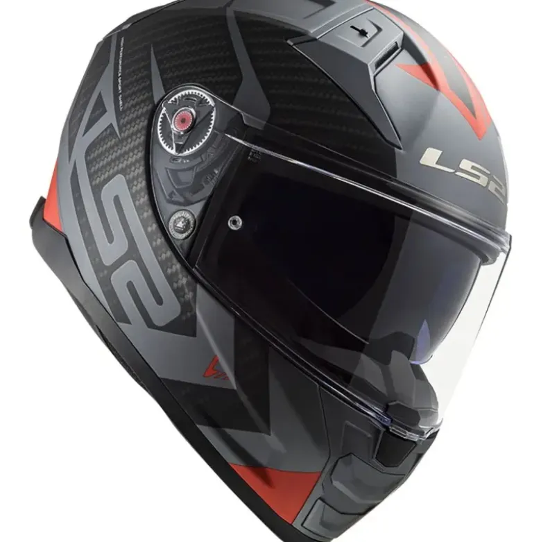 Casco Integrale Ls2 FF811 Vector II Splitter Titanio Rosso