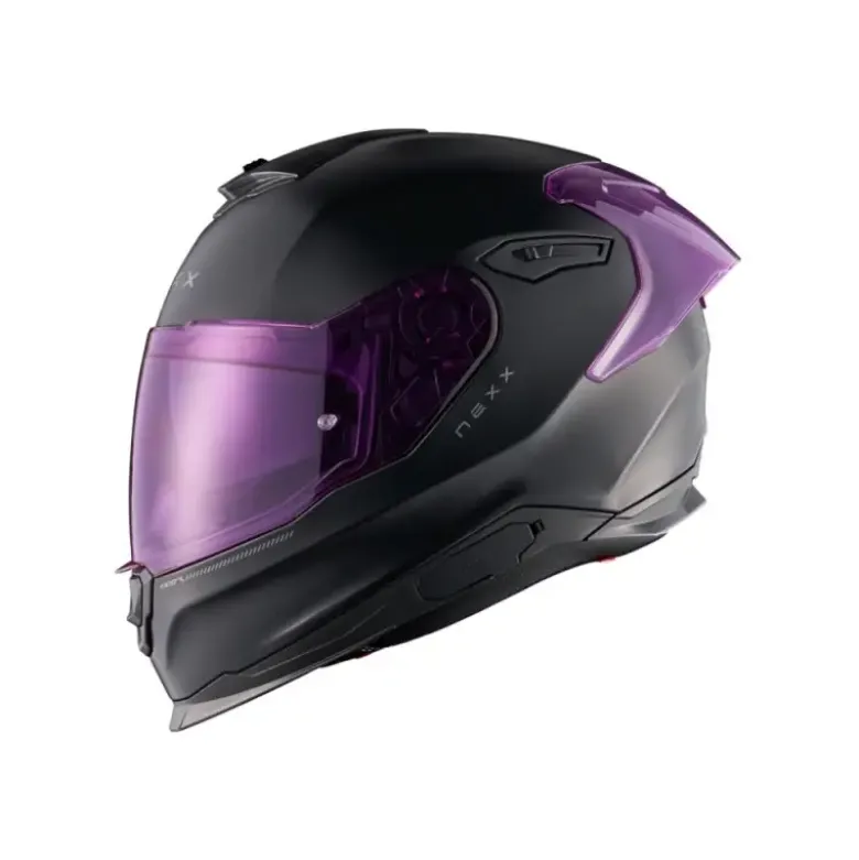 Casco integrale Nexx Y.100R Subsonic Nero Rosa Opaco