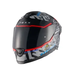 Casco integrale Nexx Y.100R Urbangram Nero Rosso Opaco