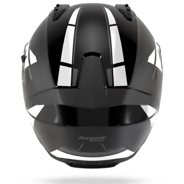 Casco Integrale Nolan N60-6 Sincrono 353 Nero Bianco Lucido