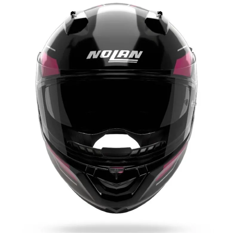 Casco Integrale Nolan N60-6 Sincrono 354 Nero Fucsia Lucido