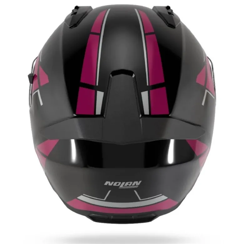Casco Integrale Nolan N60-6 Sincrono 354 Nero Fucsia Lucido