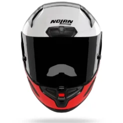 Casco Integrale Nolan X-804 RS Blocco 369 Carbonio Grigio Lava Rosso Bianco