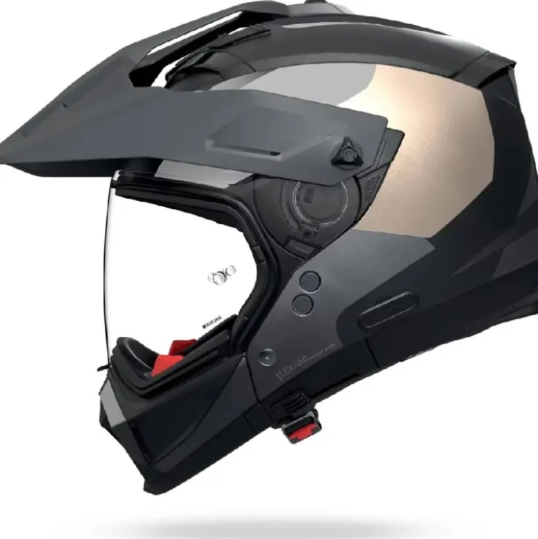 Casco Integrale On-Off Tourning Nolan N70-2 X 06 Selvado 347 Nero Grigio Lava Bianco Sabbia