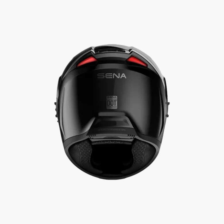 Casco Integrale Sena Phantom Nero Opaco con Interfono e Luci Anteriori e Posteriori