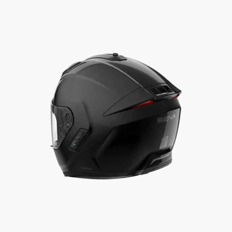 Casco Integrale Sena Phantom Nero Opaco con Interfono e Luci Anteriori e Posteriori