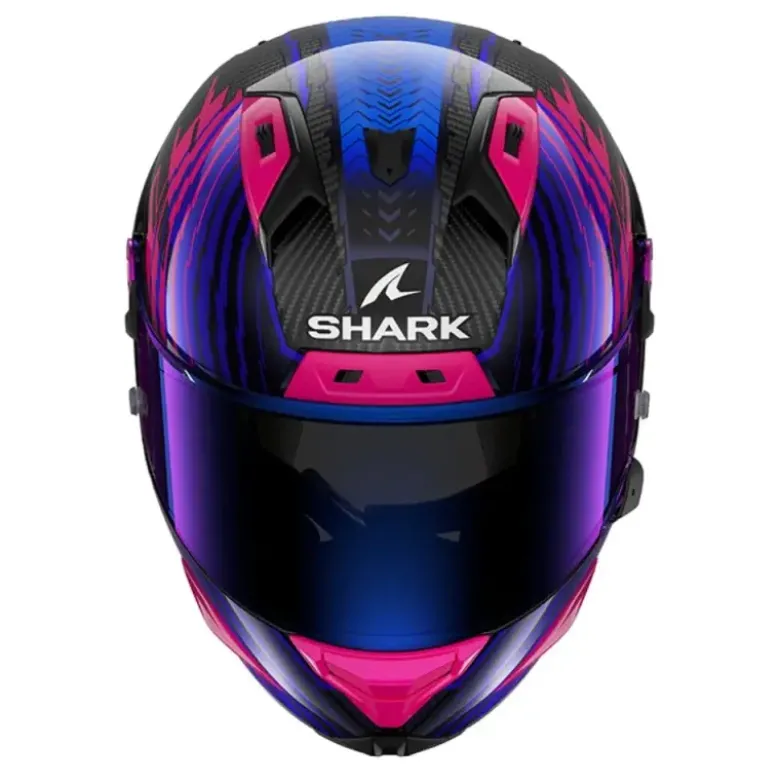 Casco Integrale Shark Aeron Edgy Carbon Blu Chrome