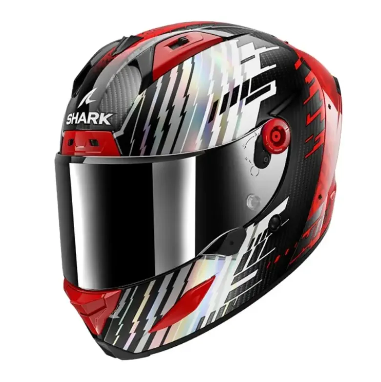 Casco Integrale Shark Aeron Edgy Carbon Rosso Chrome