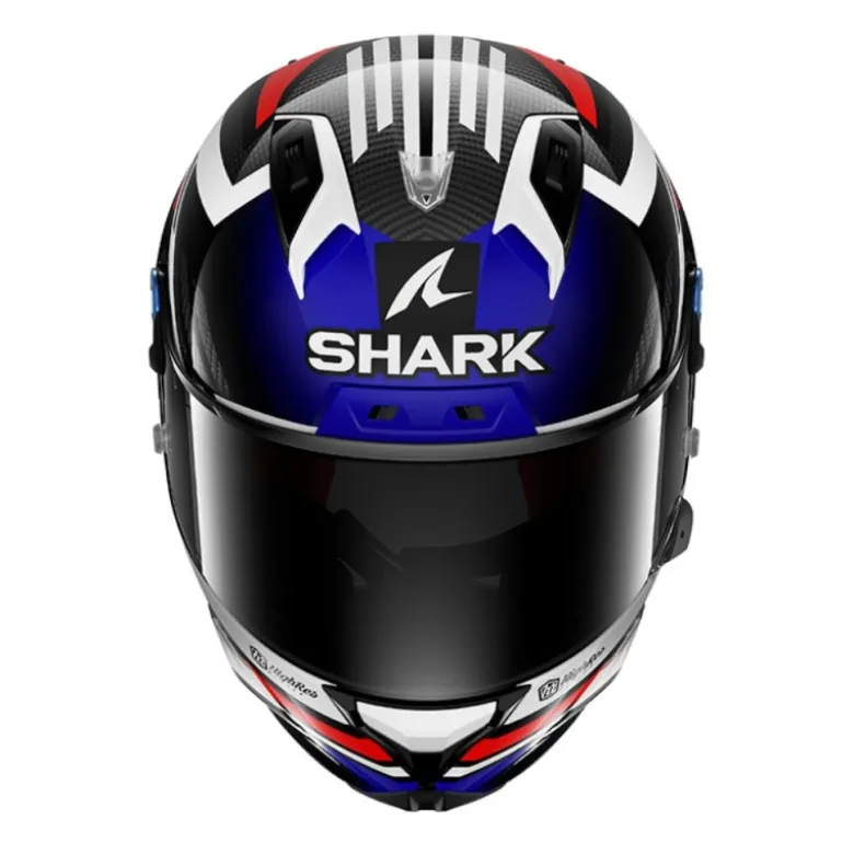 Casco Integrale Shark AERON-GP FIM RACING -1 Firstlap Carbon Blu Rosso