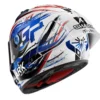 Casco Integrale Shark AERON-GP FIM RACING -1 Replica Zarco Signature Bianco Nero Blu
