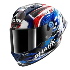 Casco Integrale Shark AERON-GP FIM RACING -1 Replica Zarco Signature Bianco Nero Blu