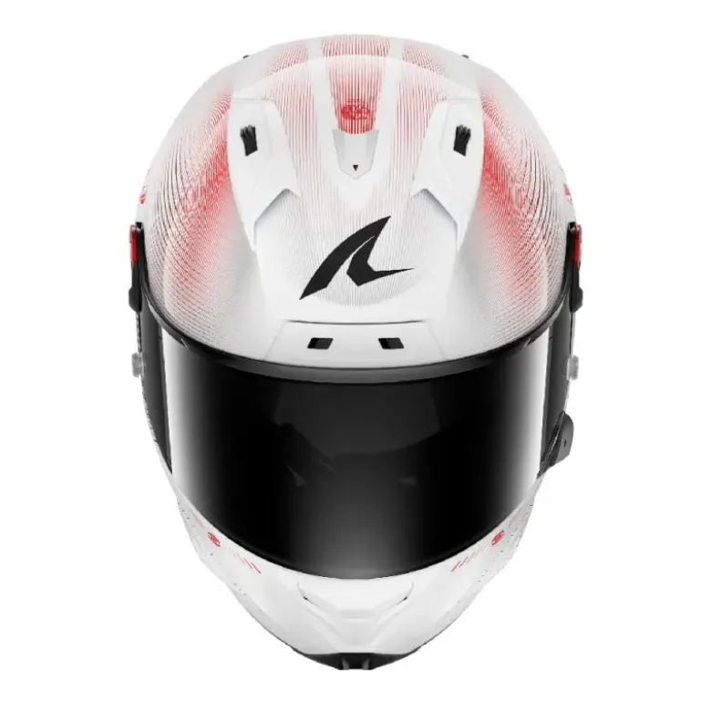 Casco Integrale Shark Aeron Speed-Tech Carbon Bianco Rosso Lucido