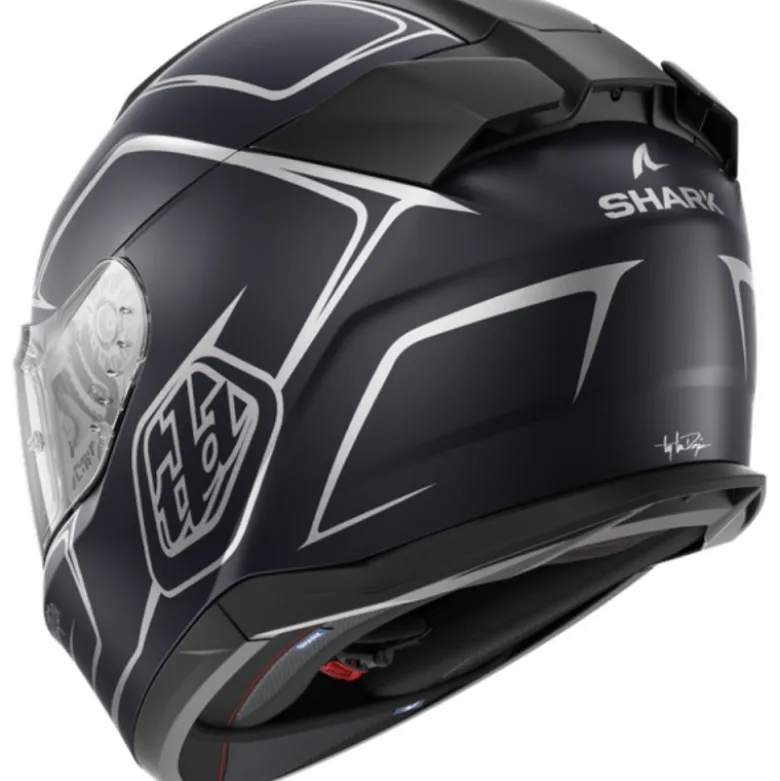 Casco Integrale Shark D-Skwal 3 Drone Silver Blu Opaco