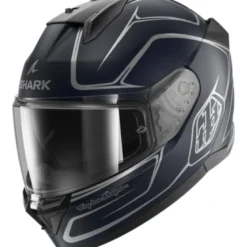 Casco Integrale Shark D-Skwal 3 Drone Silver Blu Opaco