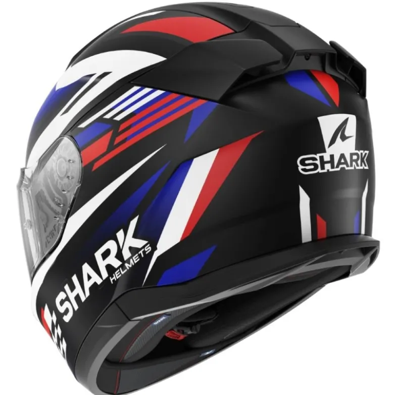 Casco Integrale Shark D-Skwal 3 Firstlap Nero Opaco Blu Rosso