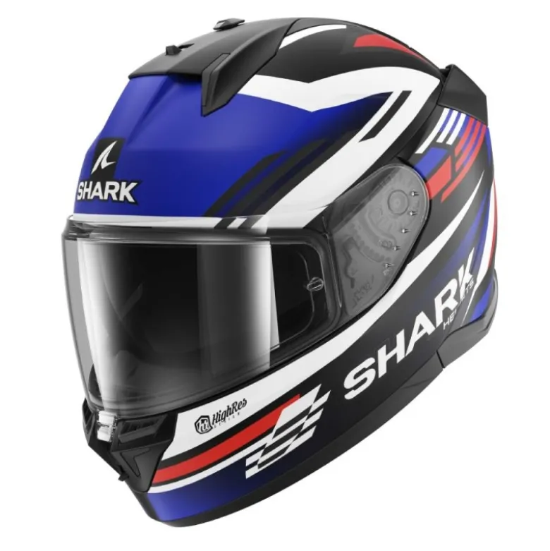 Casco Integrale Shark D-Skwal 3 Firstlap Nero Opaco Blu Rosso