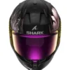 Casco Integrale Shark D-Skwal 3 Mayfer Nero Viola Oro Opaco