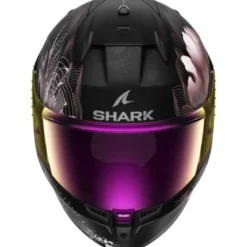 Casco Integrale Shark D-Skwal 3 Mayfer Nero Viola Oro Opaco
