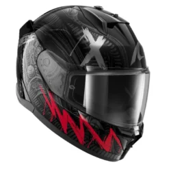 Casco Integrale Shark D-Skwal 3 Shiever Nero Antracite Rosso Lucido