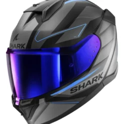 Casco Integrale Shark D-Skwal 3 Sizler Nero Antracite Blu Opaco