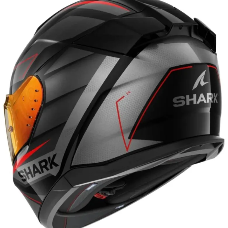 Casco Integrale Shark D-Skwal 3 Sizler Nero Antracite Rosso
