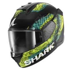 Casco Integrale Shark D-Skwal 3 Speed-Vib Nero Verde Blu Opaco