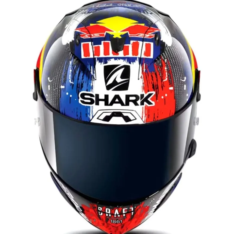Casco Integrale Shark Race-R Pro Gp 06 Carbon Replica Zarco Chakra Viola Blu