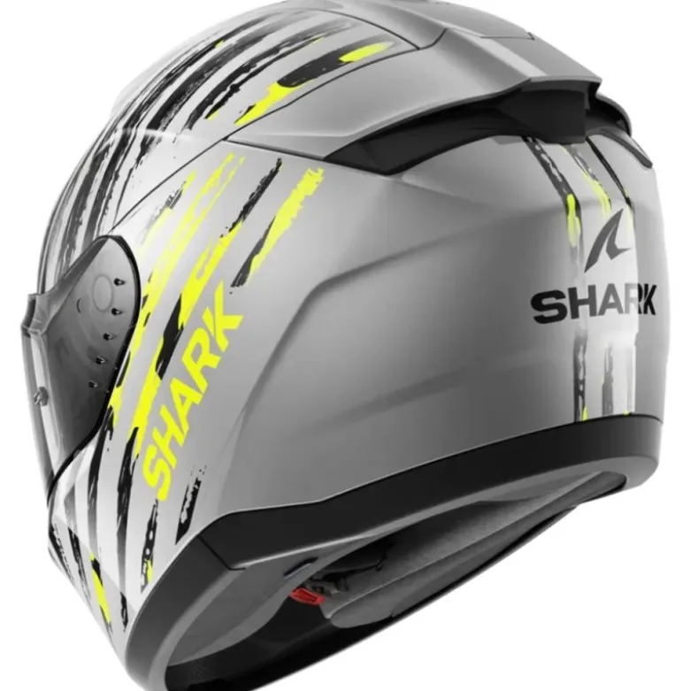 Casco Integrale Shark Ridill 2 Assya Grigio Antracite Giallo