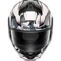 Casco Integrale Shark Ridill 2 Matrix Camo Bianco Silver Rosso