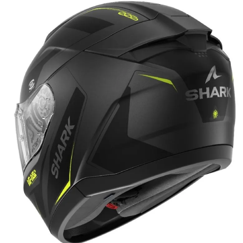 Casco Integrale Shark Ridill 2 Mekarium Antracite Giallo Opaco