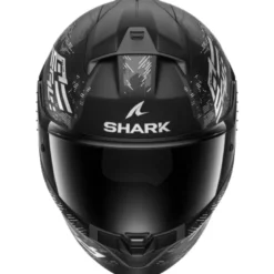 Casco Integrale Shark Ridill 2 Molokai Nero Bianco Silver Opaco