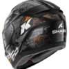 Casco Integrale Shark Ridill 2 Molokai Nero Silver Arancio