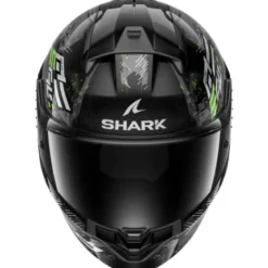 Casco Integrale Shark Ridill 2 Molokai Nero Silver Verde