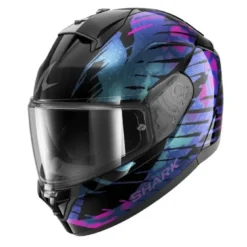 Casco Integrale Shark Ridill 2 Reptaia Nero Viola Glitter