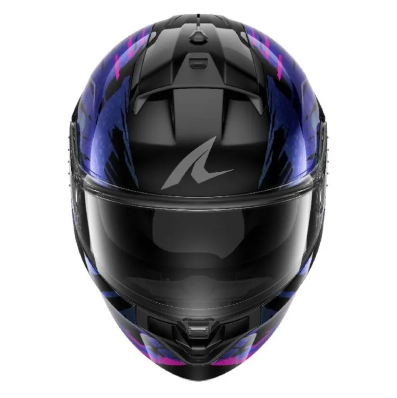 Casco Integrale Shark Ridill 2 Reptaia Nero Viola Glitter