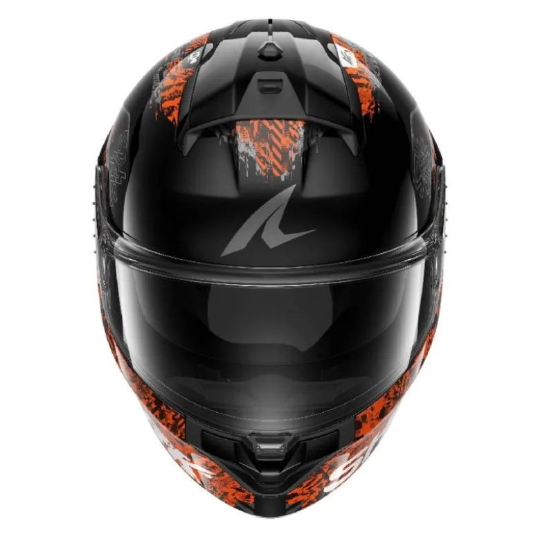Casco Integrale Shark Ridill 2 Speed-Vib Nero Antracite Arancione