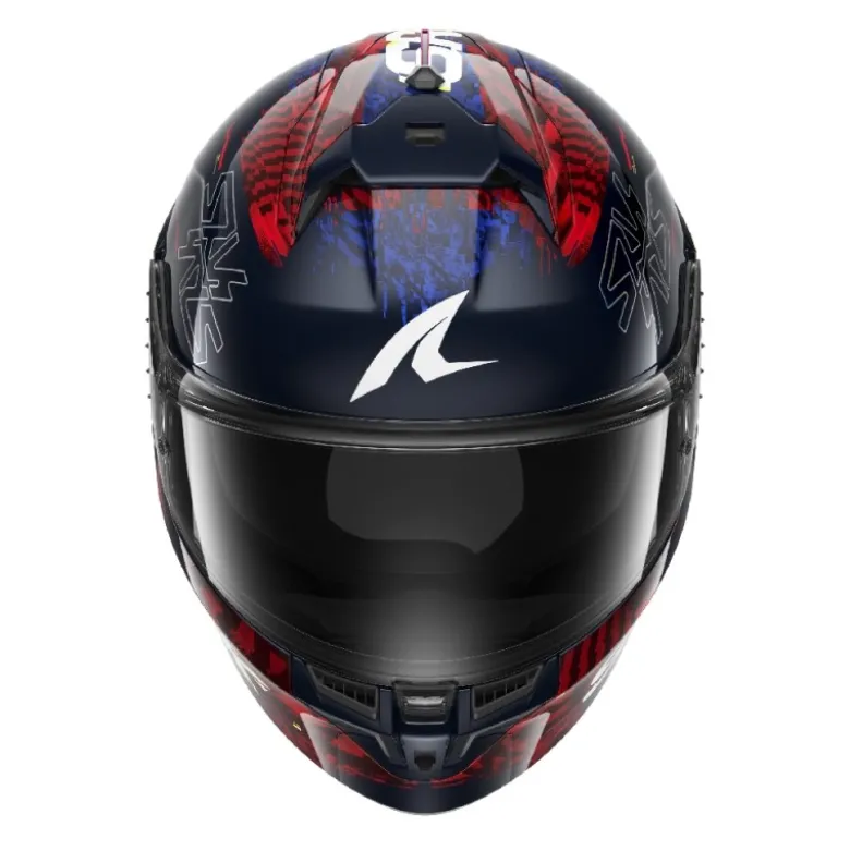 Casco Integrale Shark Skwal Cup Speed-Vib Blu Rosso Giallo Lucido