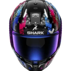 Casco Integrale Shark Skwal i3 Hellcat Nero Chrome Blu