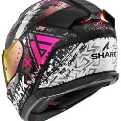 Casco Integrale Shark Skwal i3 Hellcat Nero Chrome Viola Opaco
