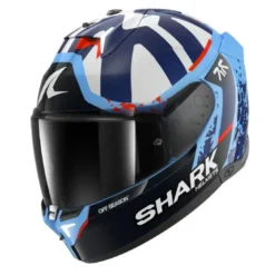 Casco Integrale Shark Skwal i3 Replica Raul Fernandez Blu Bianco Lucido